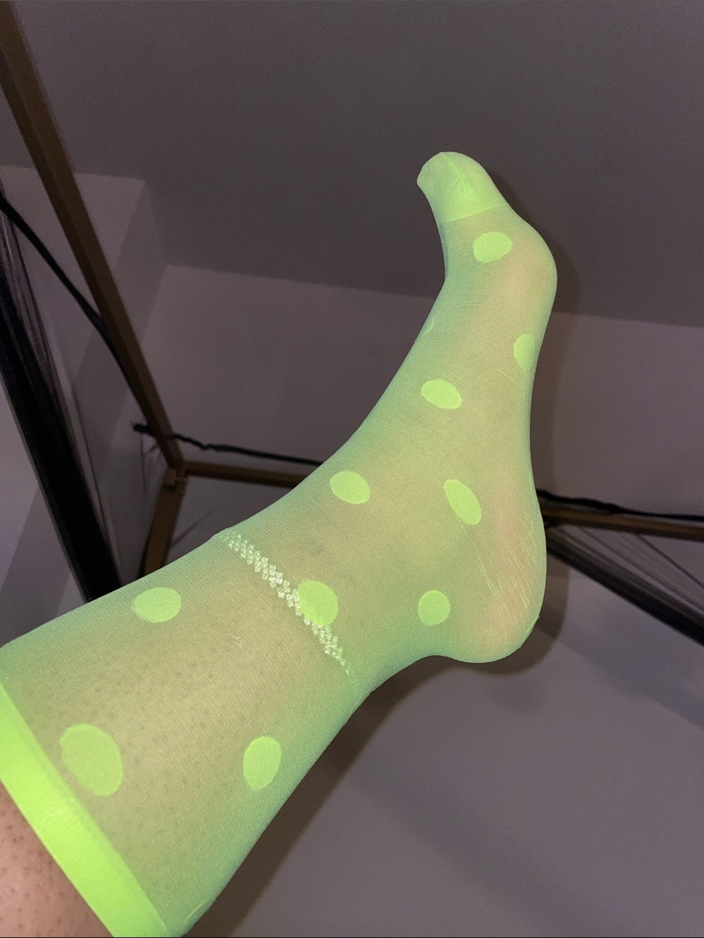Green Tights- Well Worn